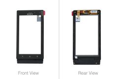 Genuine Sony Sola MT27i Black Front Cover & Touchscreen - 1262-3217