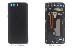 Official OnePlus 5T A5010 Black Battery Cover Assembly (No Lens) - 2011100023