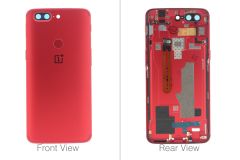 Official OnePlus 5T A5010 Red Battery Cover Assembly (No Lens) - 2011100024