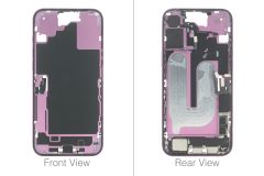 Official Apple iPhone 16 Pink Chassis / Middle Frame (OEM Pulled)