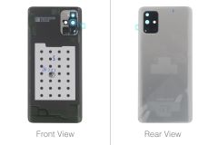 Genuine Samsung Galaxy A71 SM-A715 Haze Crush Silver Rear / Battery Cover with Adhesive - GH82-22112E