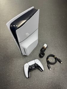 UKNOWN FAULT - Sony PlayStation 5 PS5 1TB CFI-2016 Slim Disk Console with Controller / Cables 