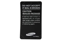 Genuine Samsung Black Main Label Void Box Outer Seal - GH68-37286A