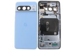 Official Google Pixel 8 Pro Bay Blue Battery Cover - Mixed Grade / Used