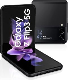 Samsung Galaxy Z Flip 3 5G 128GB SM-F711B Phantom Black Sim Free / Unlocked Mobile Phone - A-Grade