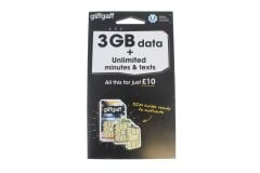 giffgaff £10 Pre Pay SIM Card