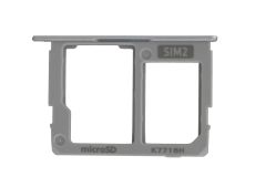 Genuine Samsung Galaxy J3 2017 SM-J330 Silver Dual Sim & Memory Card Tray / Holder - GH61-12704B