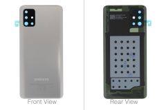 Pre-Owned - Official Samsung Galaxy A51 SM-A515 Haze Silver Battery Cover No Adhesive - GH82-21653F