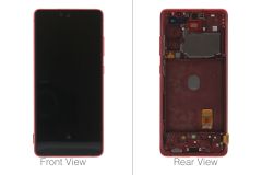 Official Samsung Galaxy S20 Fan Edition Cloud Red LCD Screen / Digitizer - GH82-24220E / GH82-24219E