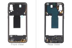 Genuine Samsung Galaxy A40 SM-A405 Black Middle Cover - GH97-22974A