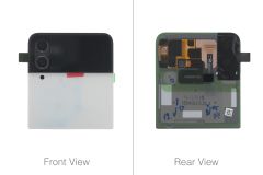 Officiall Samsung Galaxy Z Flip 4 5G Outer LCD Display Front Glass Bespoke White - GH97-27947F / GH97-28046F
