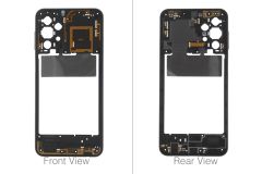 Official Samsung SM-A236 Galaxy A23 5G Black Chassis / Middle Frame - GH98-47823A