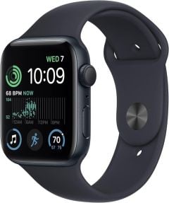 APPLE Watch SE (2023) - 44 mm Midnight Aluminium Case with Midnight Sport Band, S/M - A-Grade