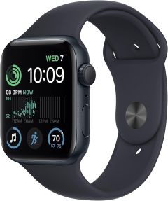 APPLE Watch SE (2023) - 44 mm Midnight Aluminium Case with Midnight Sport Loop - A-Grade