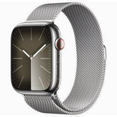 APPLE Watch Series 9 Cellular - 41 mm Graphite Milanese Steel Case with S/M Midnight Sport Band - MRJ43QA/A