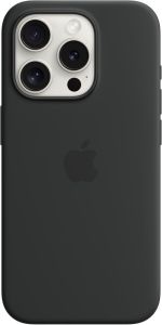 Official APPLE iPhone 15 Pro Silicone Case with MagSafe - Black - MT1A3ZM/A - A-Grade