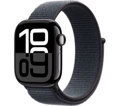 APPLE Watch Series 10 Cellular - 42 mm Jet Black Aluminium Case with Ink Sport Loop - MWX83QA/A