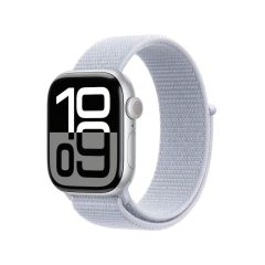 APPLE Watch Series 10 Cellular - 46 mm Silver Aluminium Case with Blue Cloud Sport Loop - A-Grade