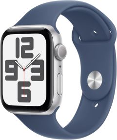 APPLE Watch SE - 40mm 2024 Silver Aluminium Case with Denim Sport Band - S/M - A-Grade