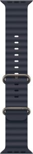 Official Apple Watch 49mm Navy Ocean Band - Natural Titanium Finish - MXTH3ZM/A - A-Grade