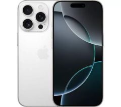 Apple iPhone 16 Pro 128GB White Titanium Sim Free / Unlocked Mobile Phone - MYNE3QN/A